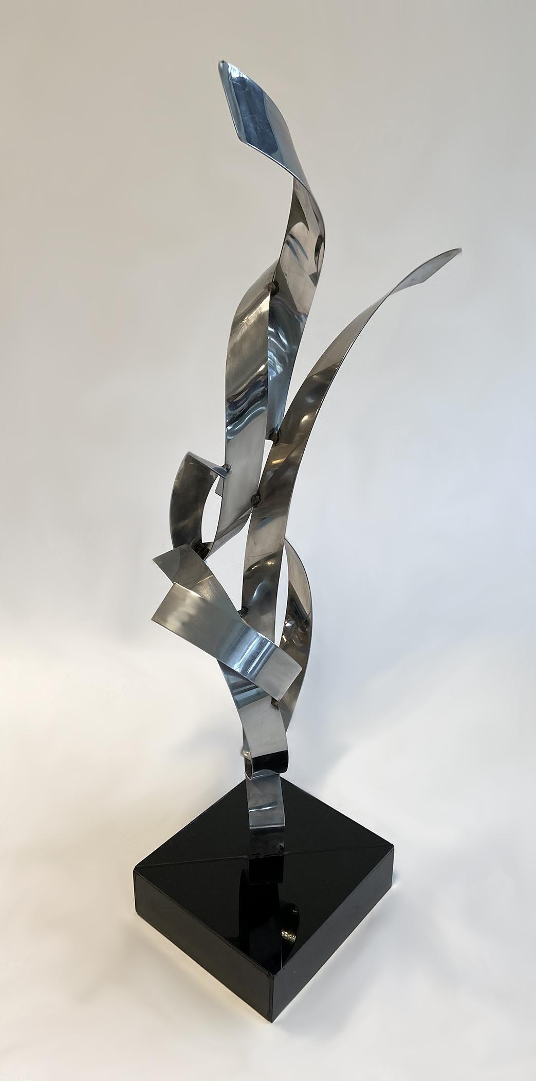 modern chrome sculpture