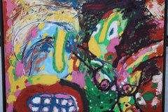 Abstract Folk Art Painting by Michael Davis