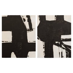 "Abstrakte Formen" Acryl auf Leinwand von Malene Birger 2023