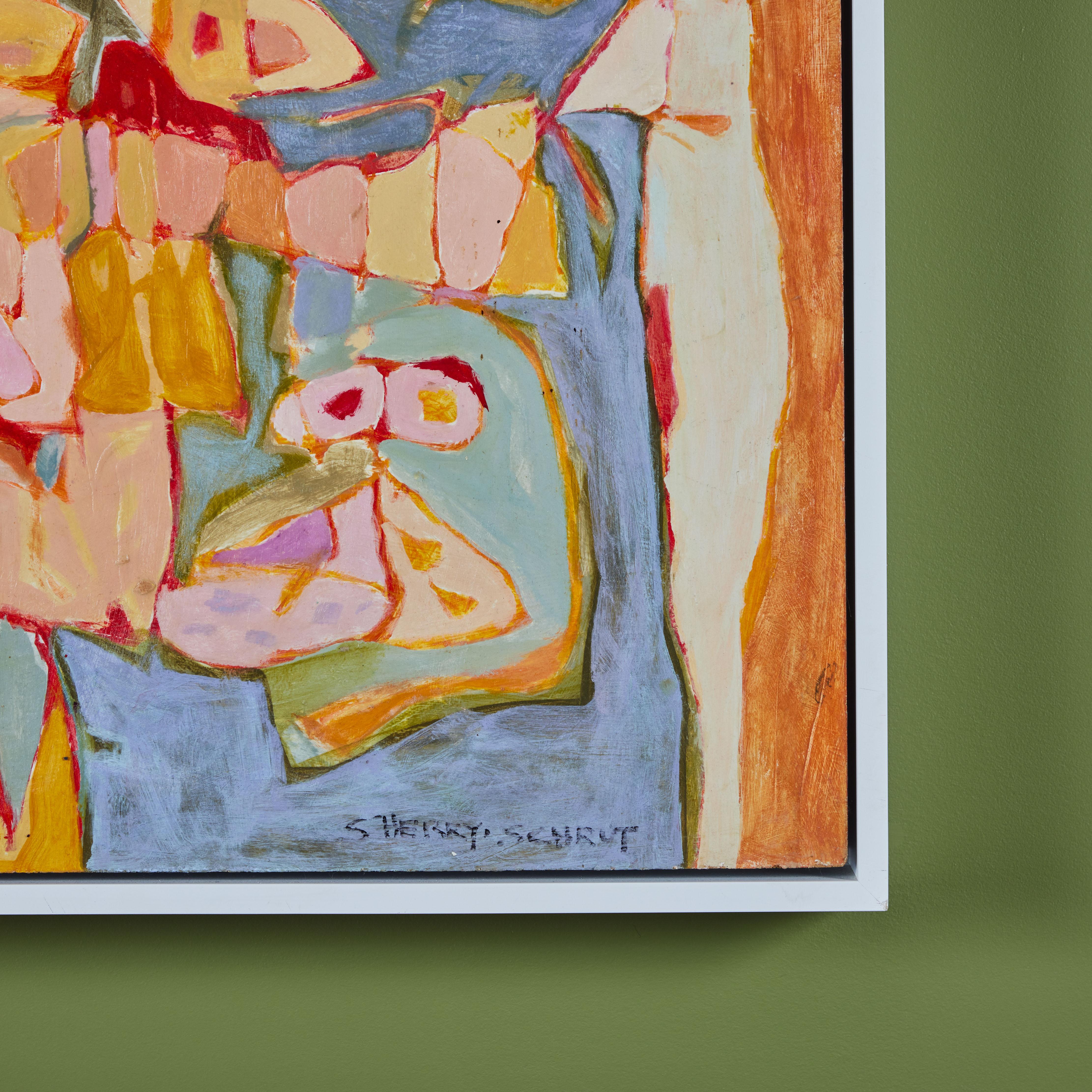 Toile Peinture abstraite encadrée de Sherry Schrut en vente