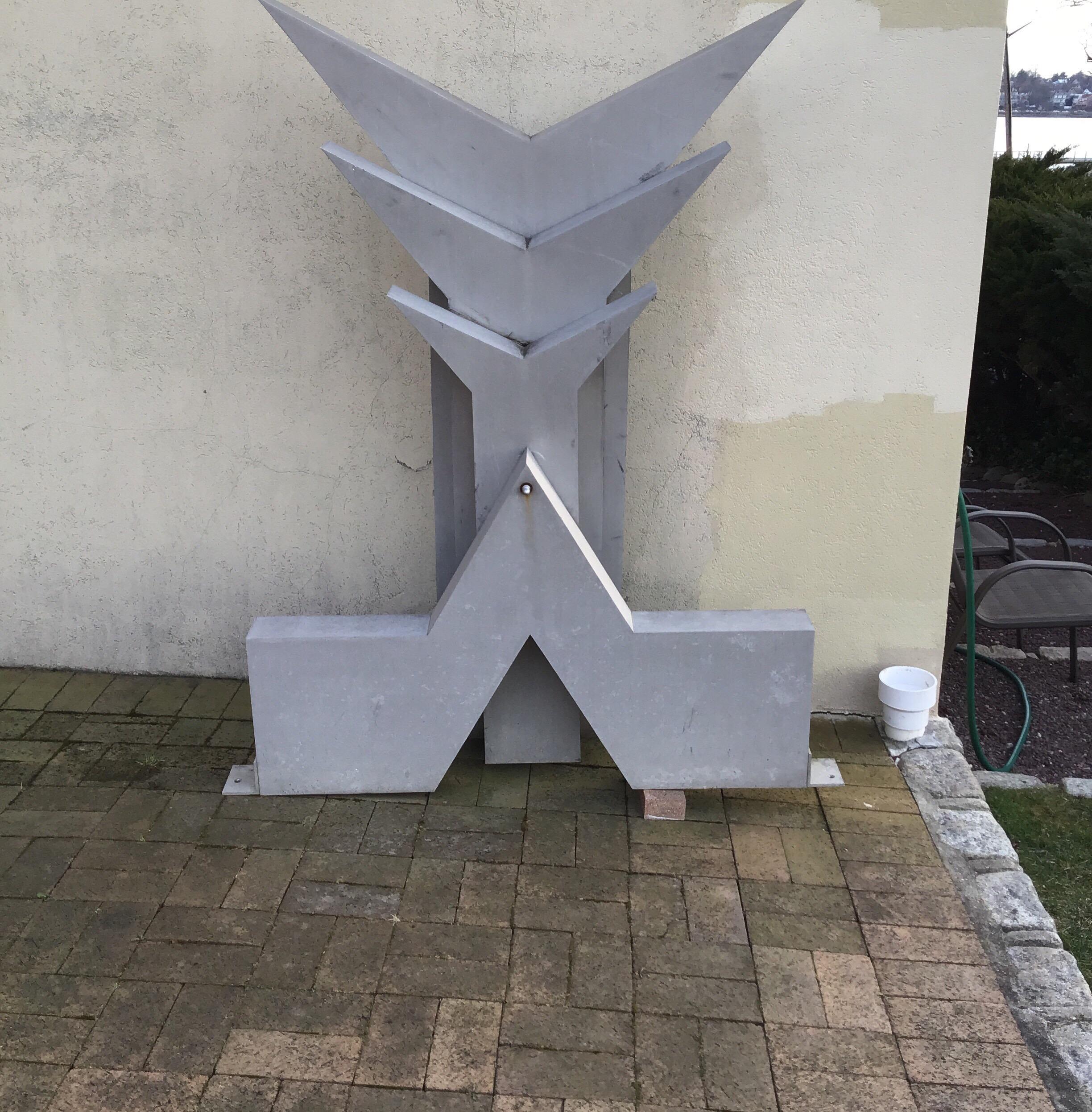 Aluminum Abstract Garden Sculpture For Sale