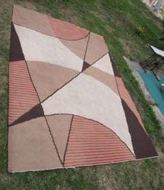 Abstract Geometric Carpet, Czechoslovakia, 1940s