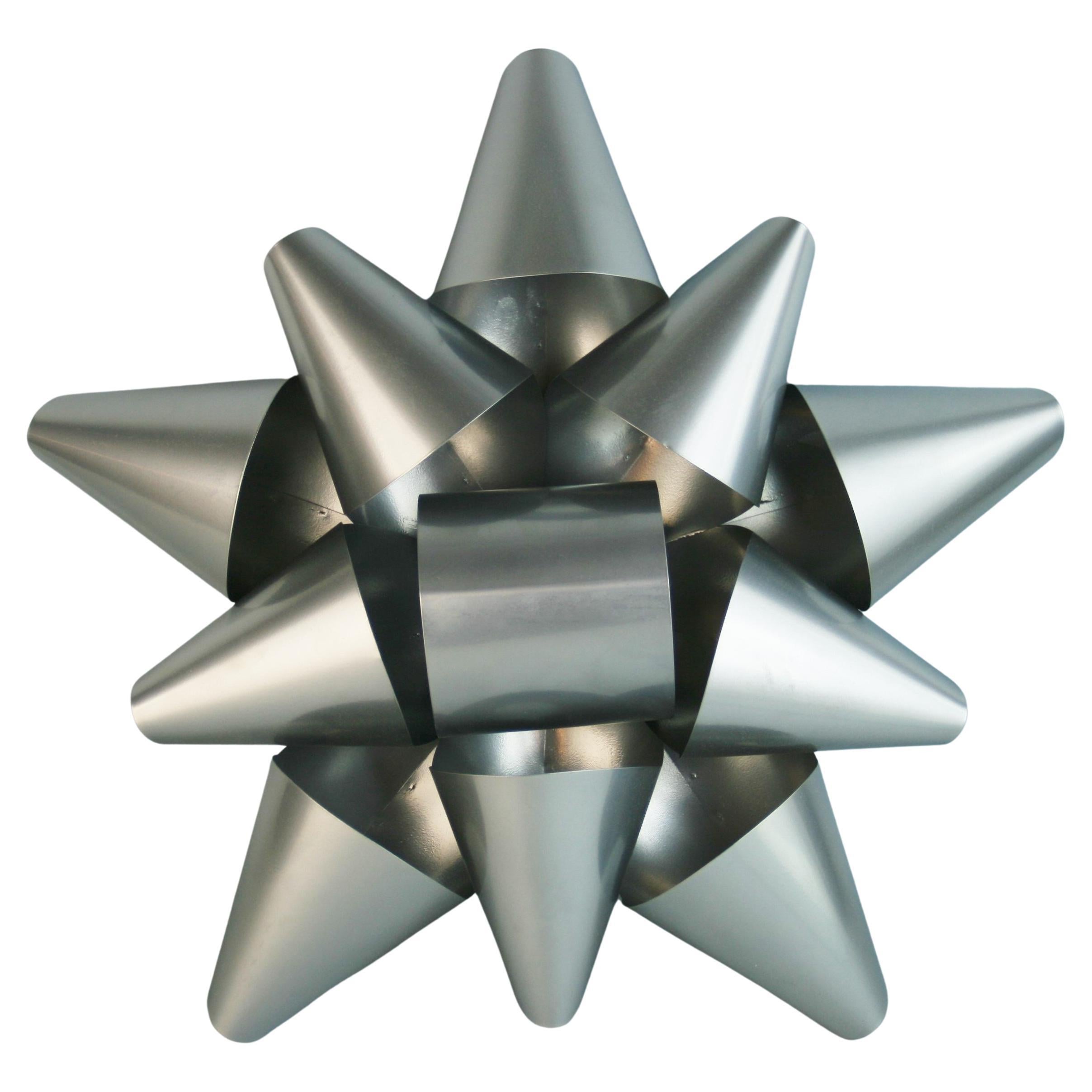 Abstract Geometric Cone Metal Wall Sculpture