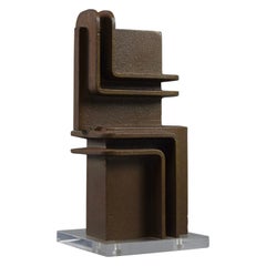 Abstract Geometric Iron Sculpture, 1971
