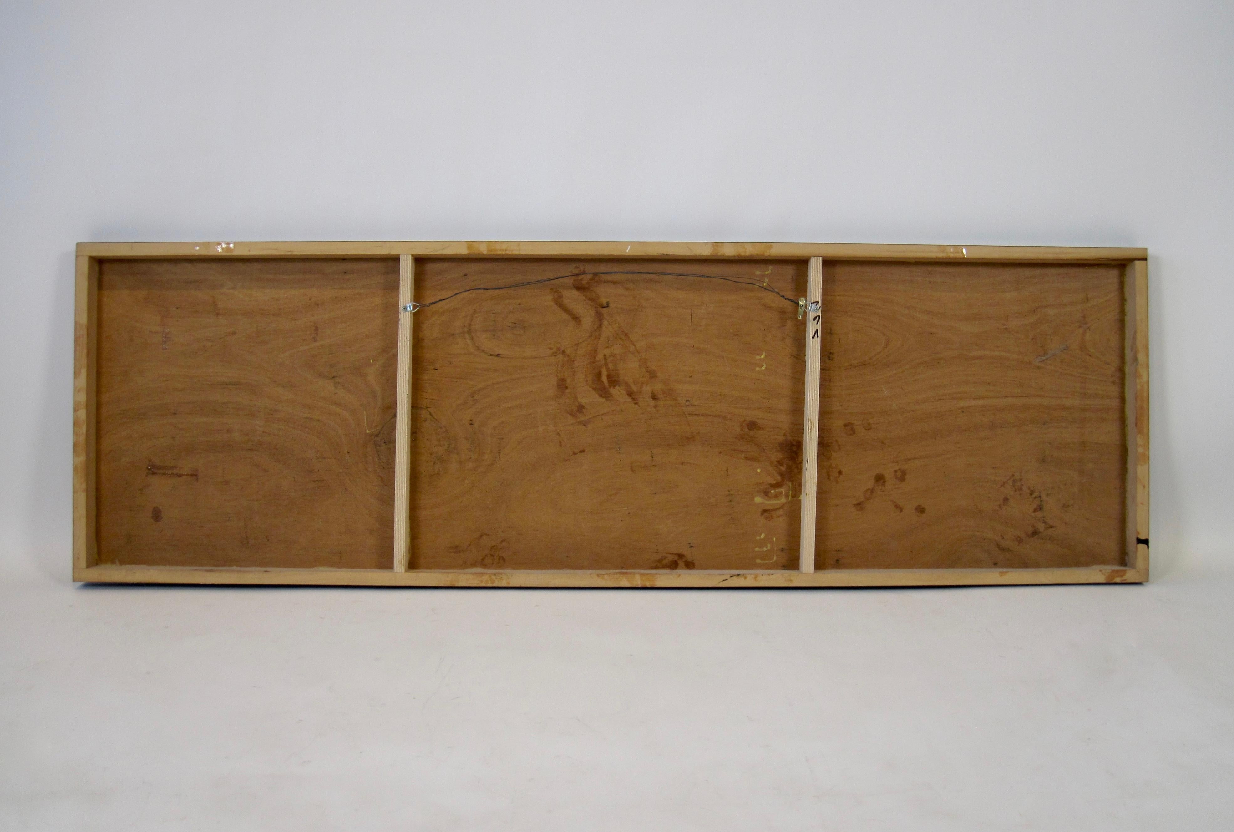 Abstrakt-geometrische, minimalistische Acryl-Kunsttafel, Bo Von Hohenlohe im Angebot 6