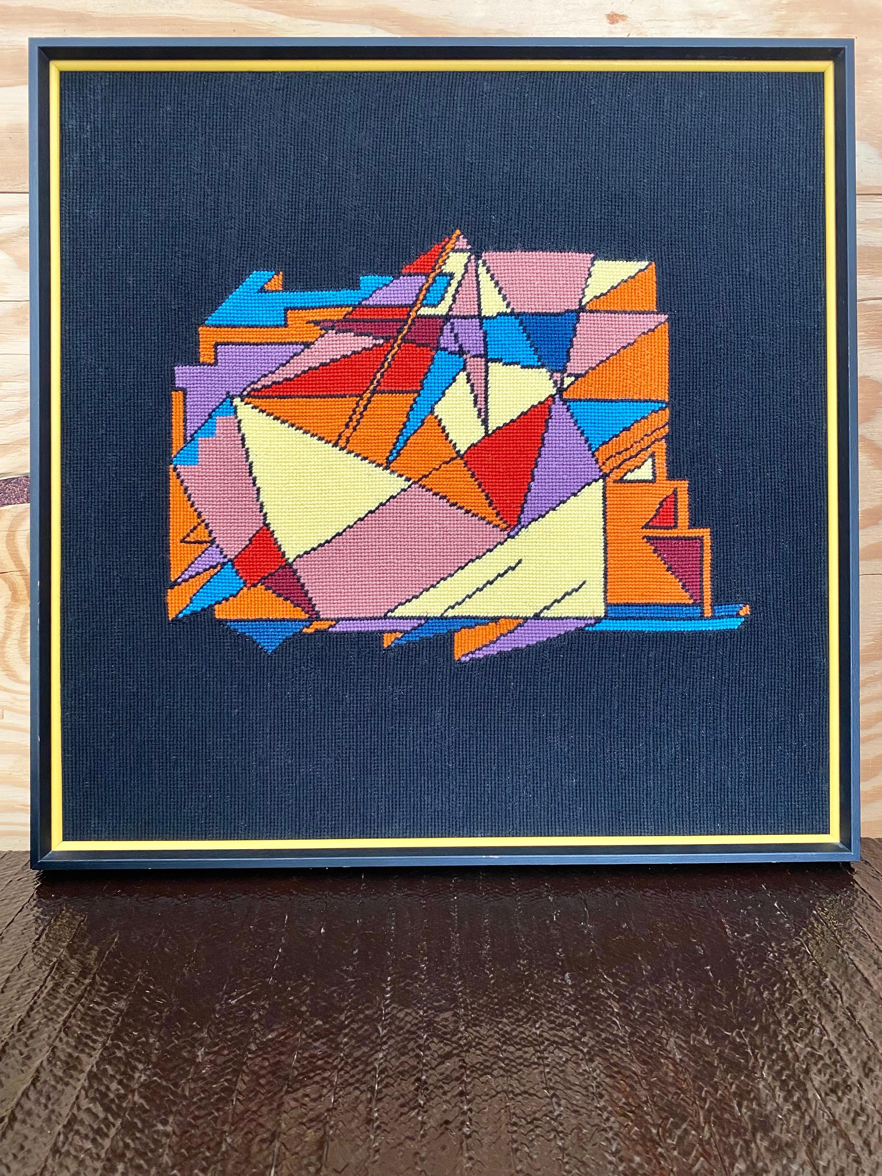 Abstrakte geometrische Nadelspitze im Angebot 5