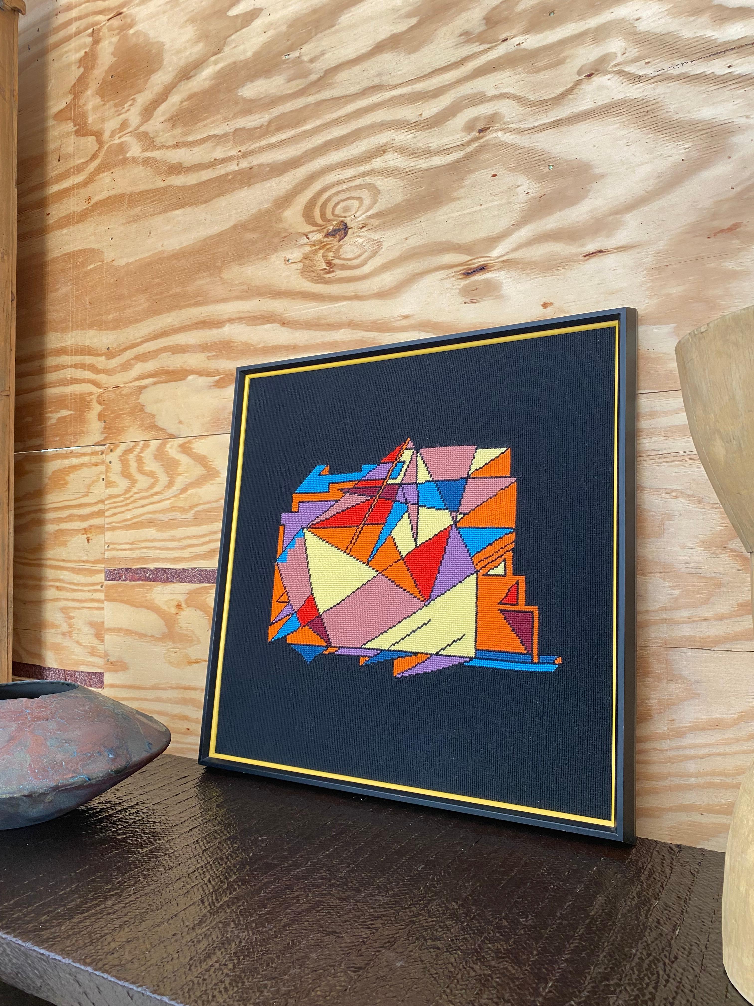 Abstrakte geometrische Nadelspitze im Angebot 7