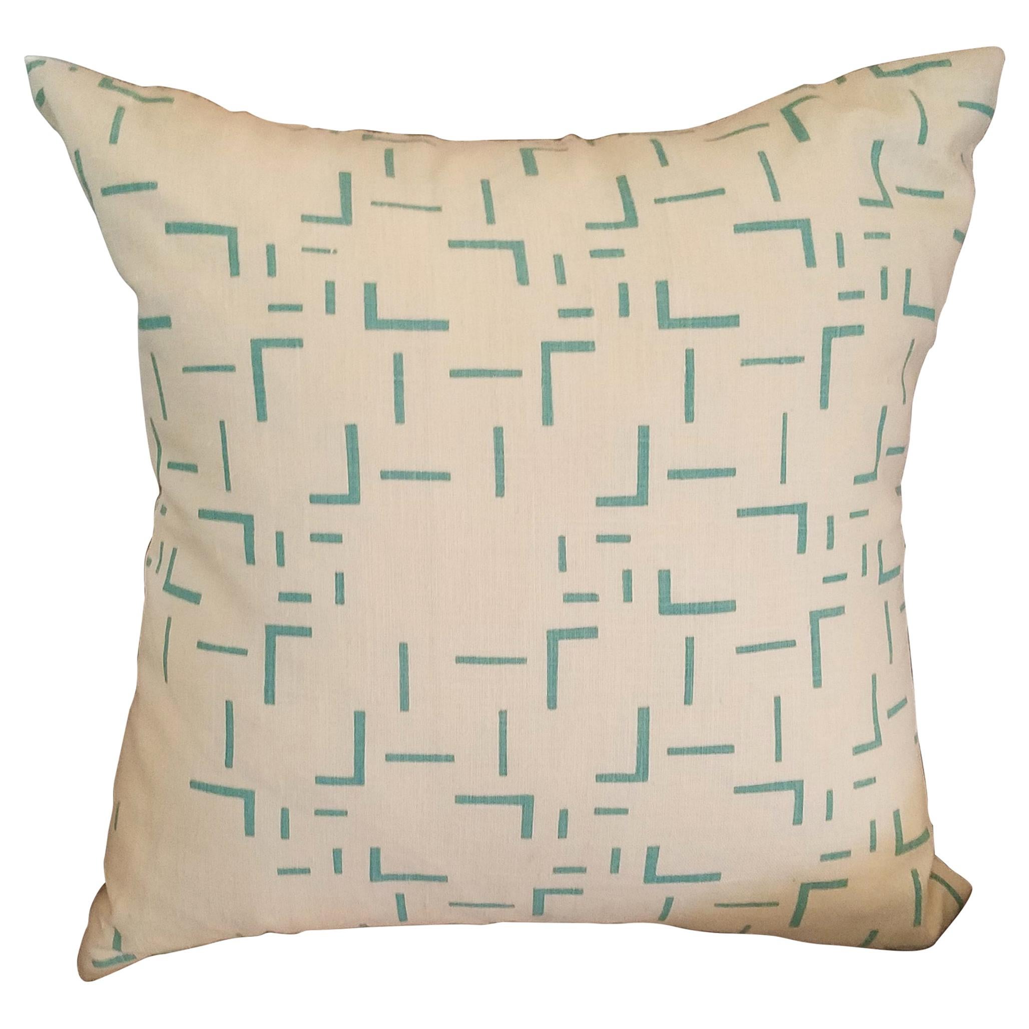 Abstract Geometric Printed Pillow For Sale