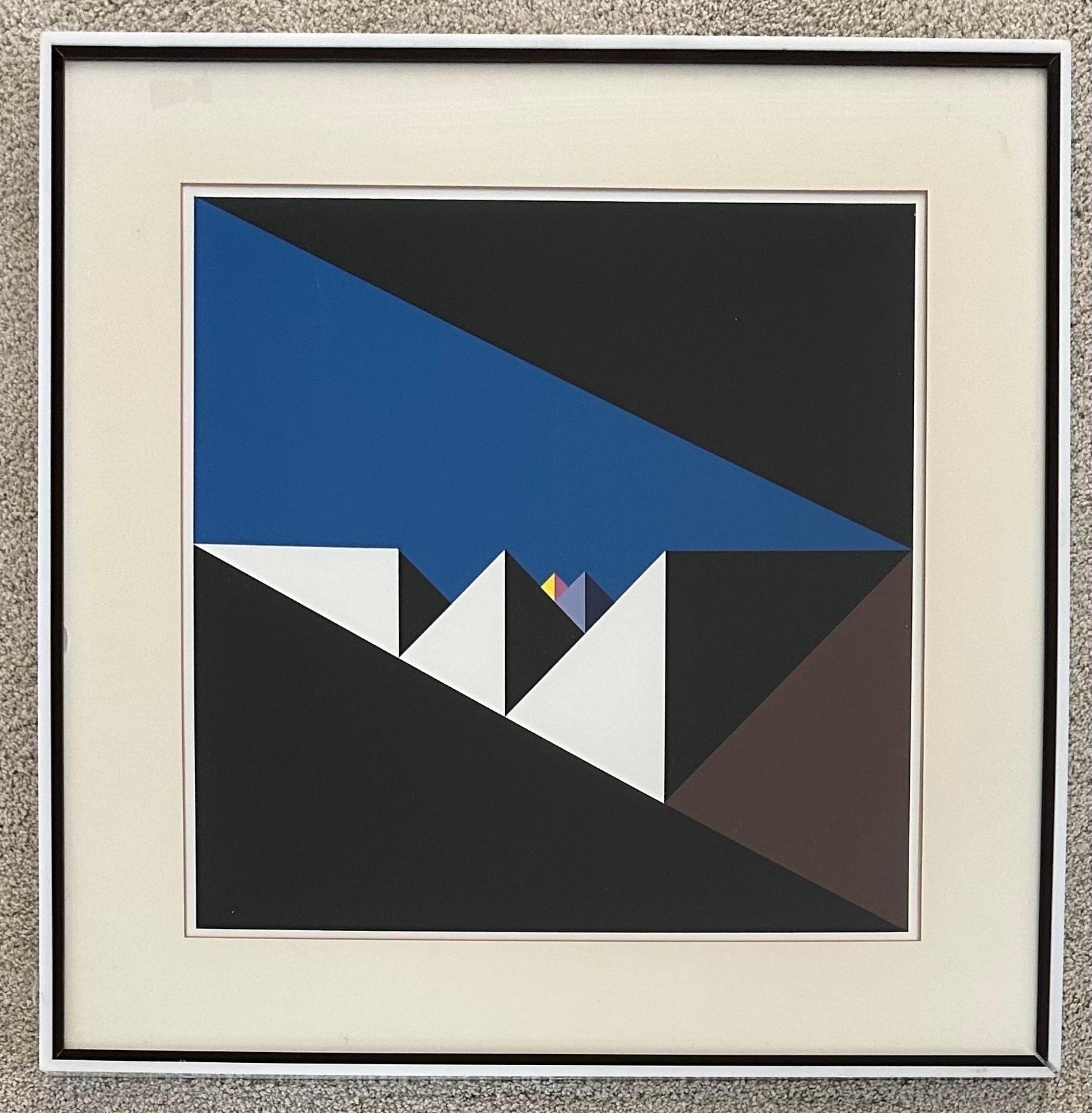 Abstract Geometric Serigraph 