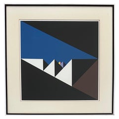 Abstract Geometric Serigraph "Temple of Light" by Walter Allner