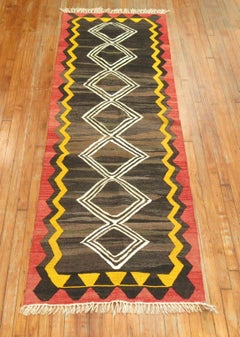 Abstract Geometric Asian Kilim Runner