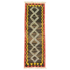 Abstract Geometric Asian Kilim Runner