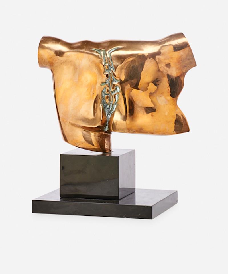 American Abstract Gilded Bronze 
