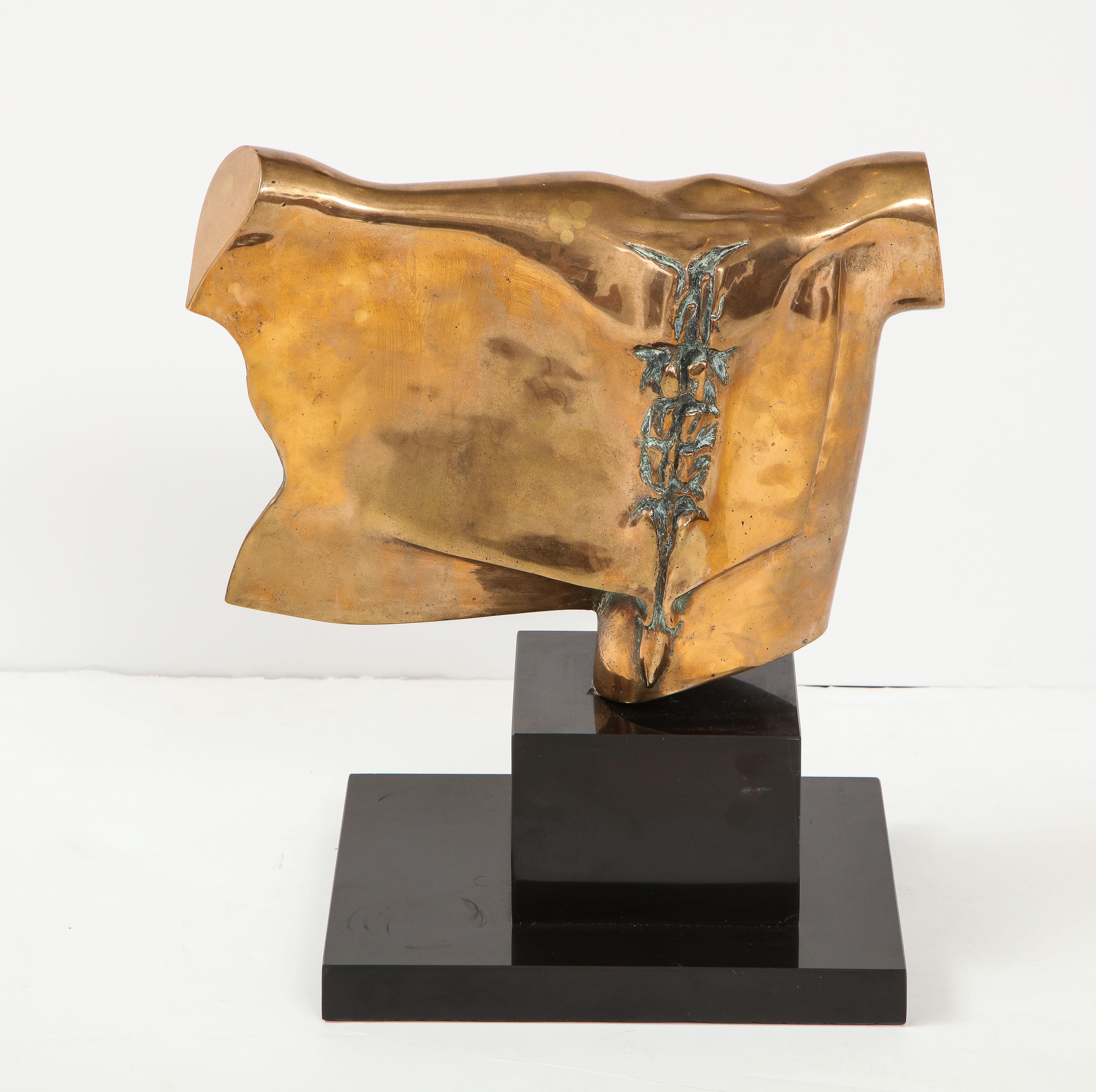 Late 20th Century Abstract Gilded Bronze 