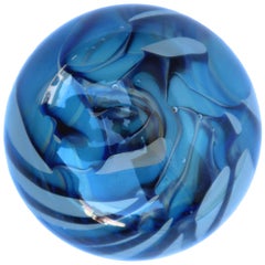 Vintage Abstract Glass Paperweight