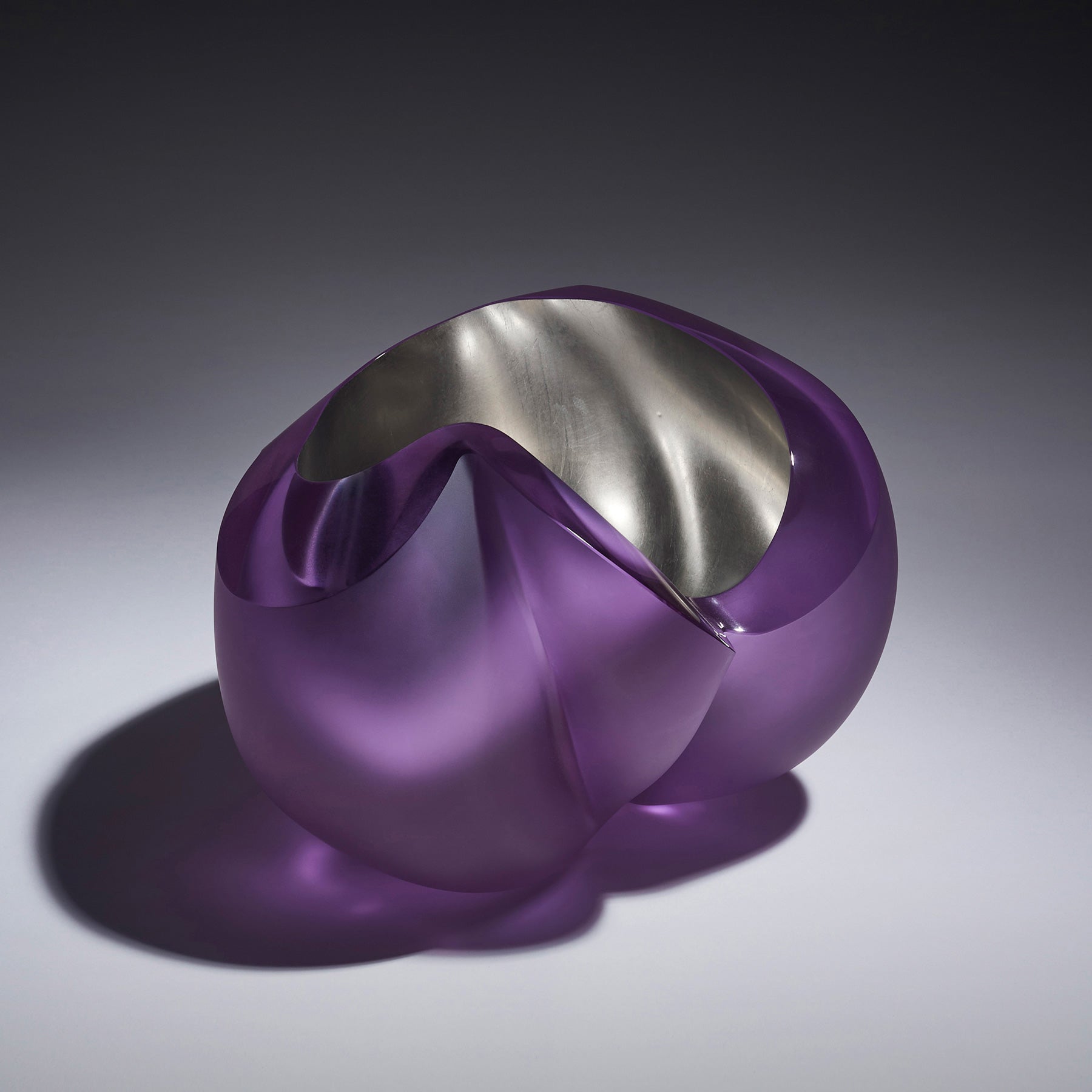 Sculptural Bowl by Barbara Nanning, Glass For Sale