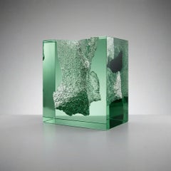 Abstrakte Glasskulptur eines führenden tschechischen Glaskünstlers