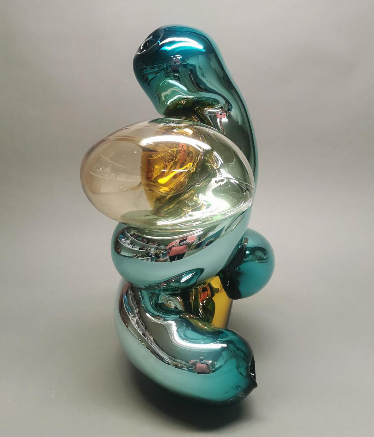 Abstract Glass Sculpture by Markus Emilsson, In Stock In New Condition For Sale In Stockholm, SE