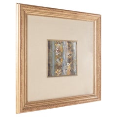 Abstract Gold Framed Floral Print