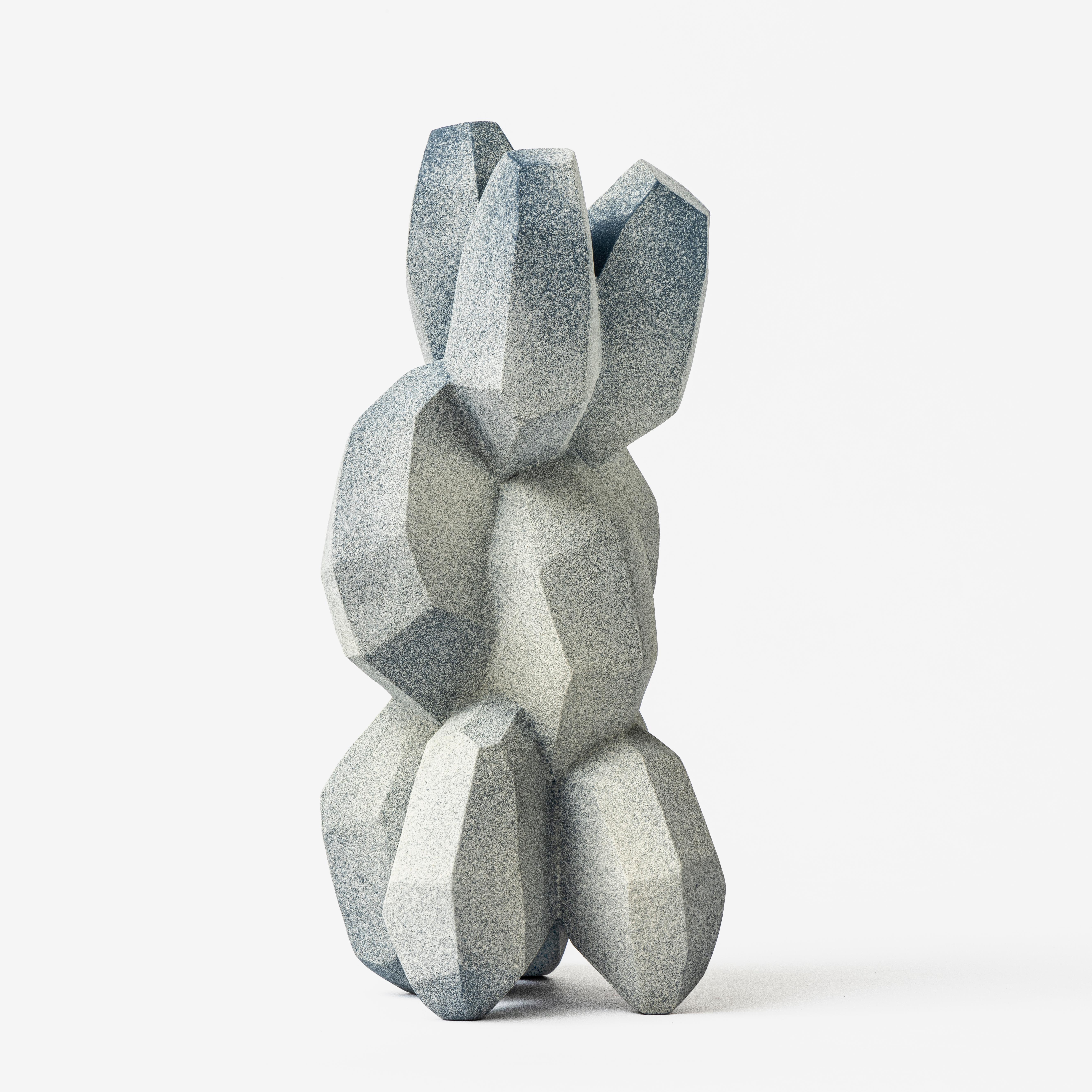 Abstract Gray and Blue Sculpture, Turi Heisselberg Pedersen In New Condition In New York, NY