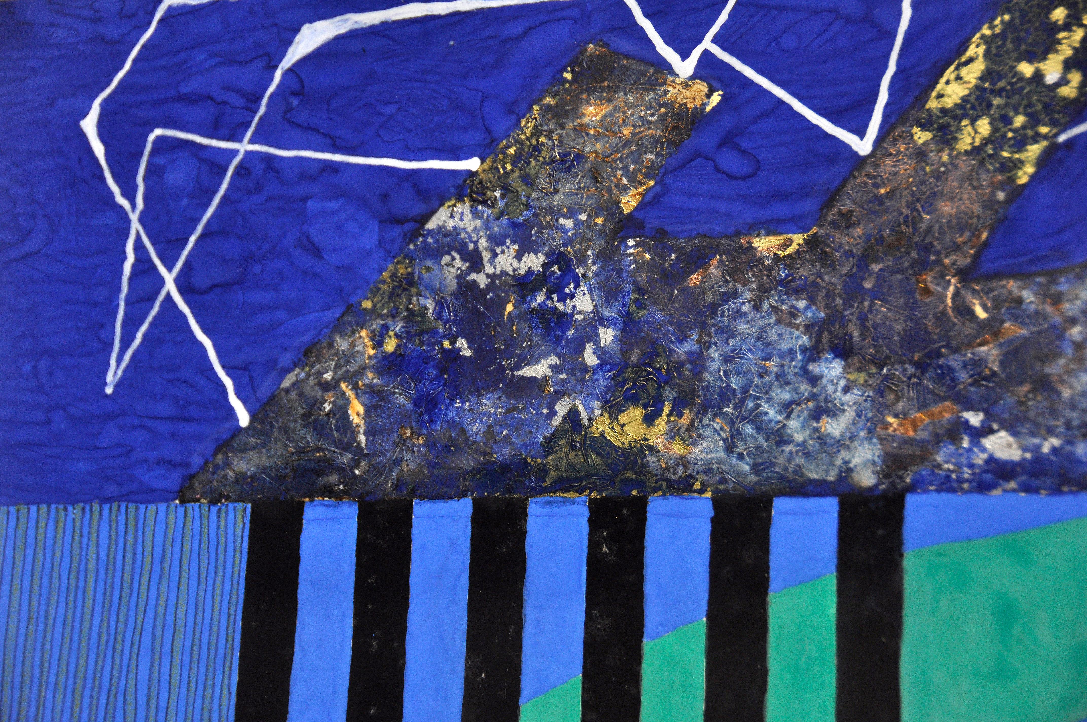 Abstract Guache Composition by Jozef Mees, Belgian Constructivism 1976 For Sale 3