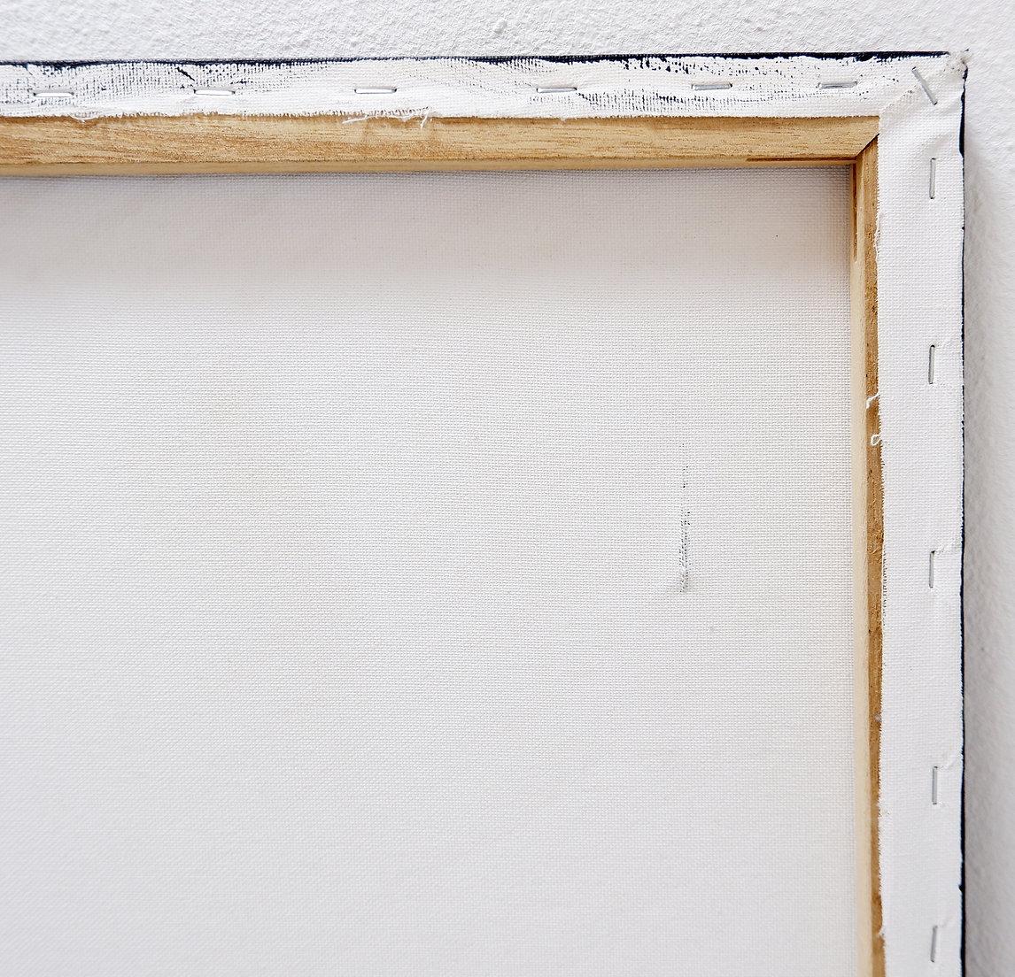 Abstraktes Rasterbild auf Leinwand - signiert C.Massaut - wahrscheinlich 20. im Angebot 3