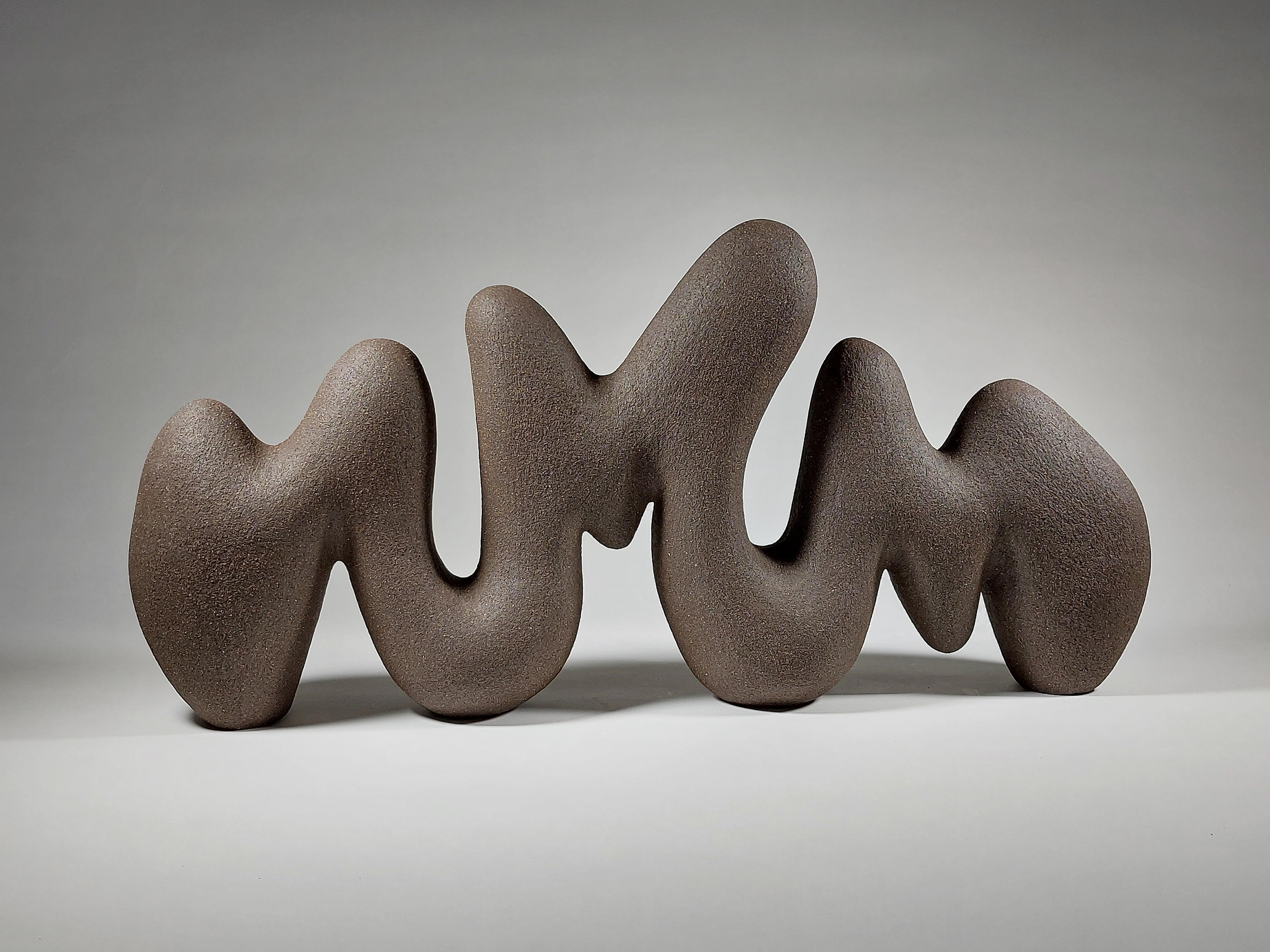 Contemporary Clay Example Abstract Contemporary Ceramic Sculpture by Rachel Peters, Black Clay ...