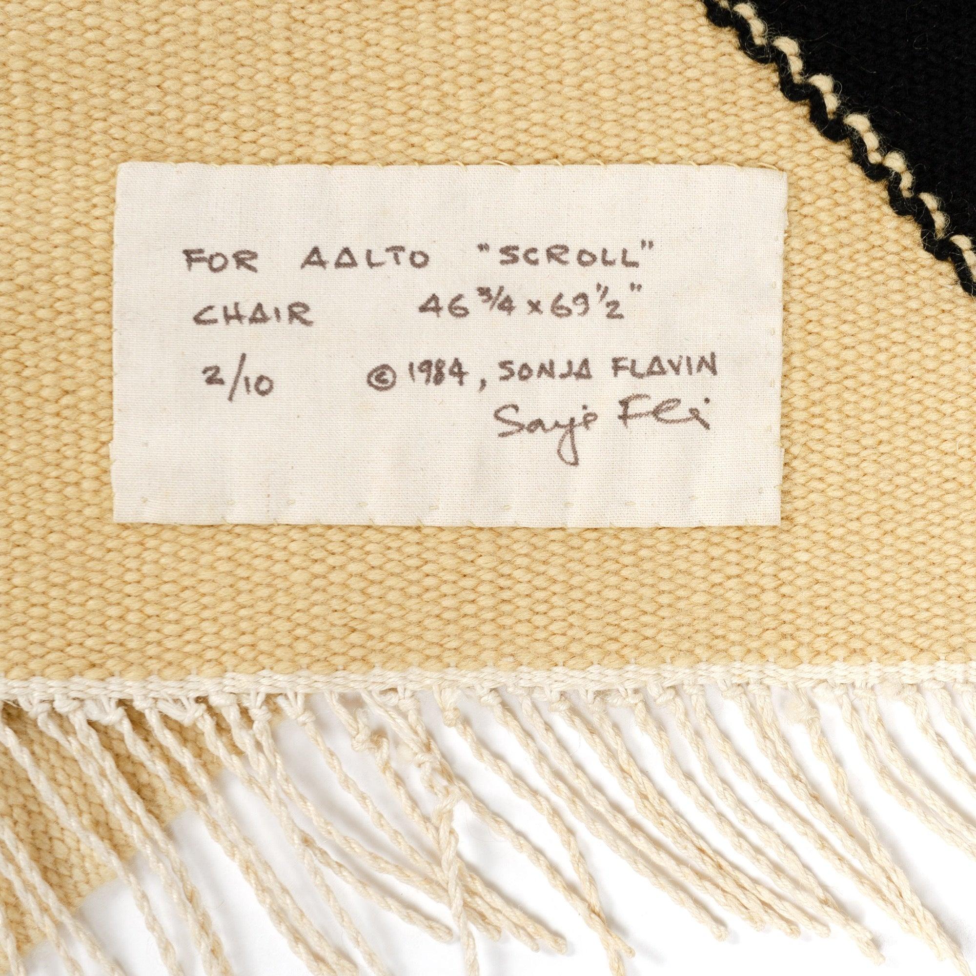 Abstrakter, handgefalteter Wandteppich von Sonja Flavin im Zustand „Relativ gut“ im Angebot in Sagaponack, NY