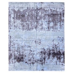 Abstrakter Teppich. Design in Seide und Wolle. 3,00 x 2,50 m.