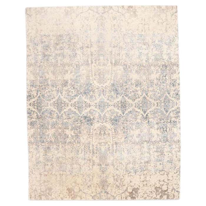 Abstract Handmade Silk and Wool Rug Grey Design. 3.50 x 2.50 M For Sale ...