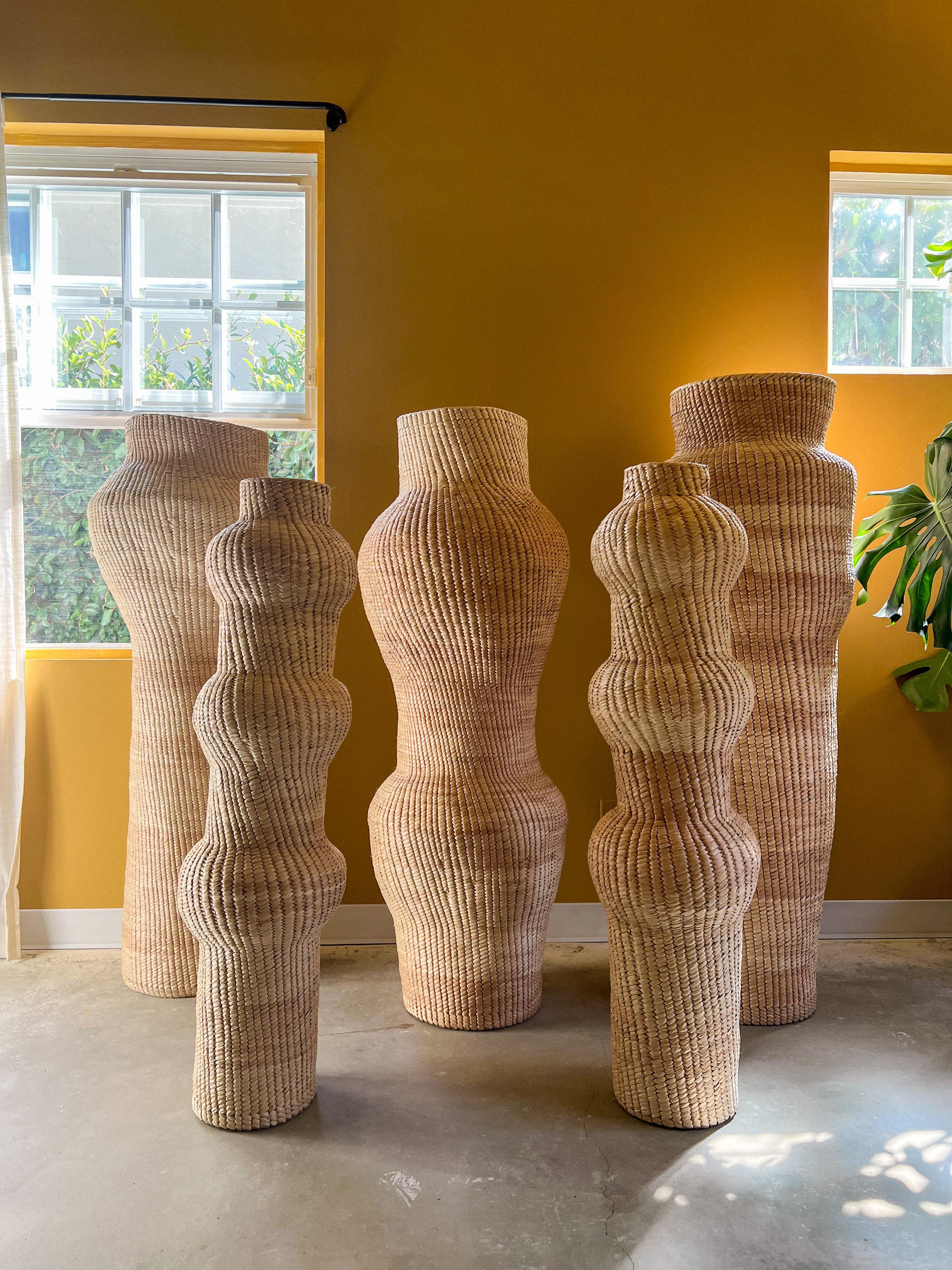 Sculpture abstraite de palmier tissée à la main - Large en vente 6