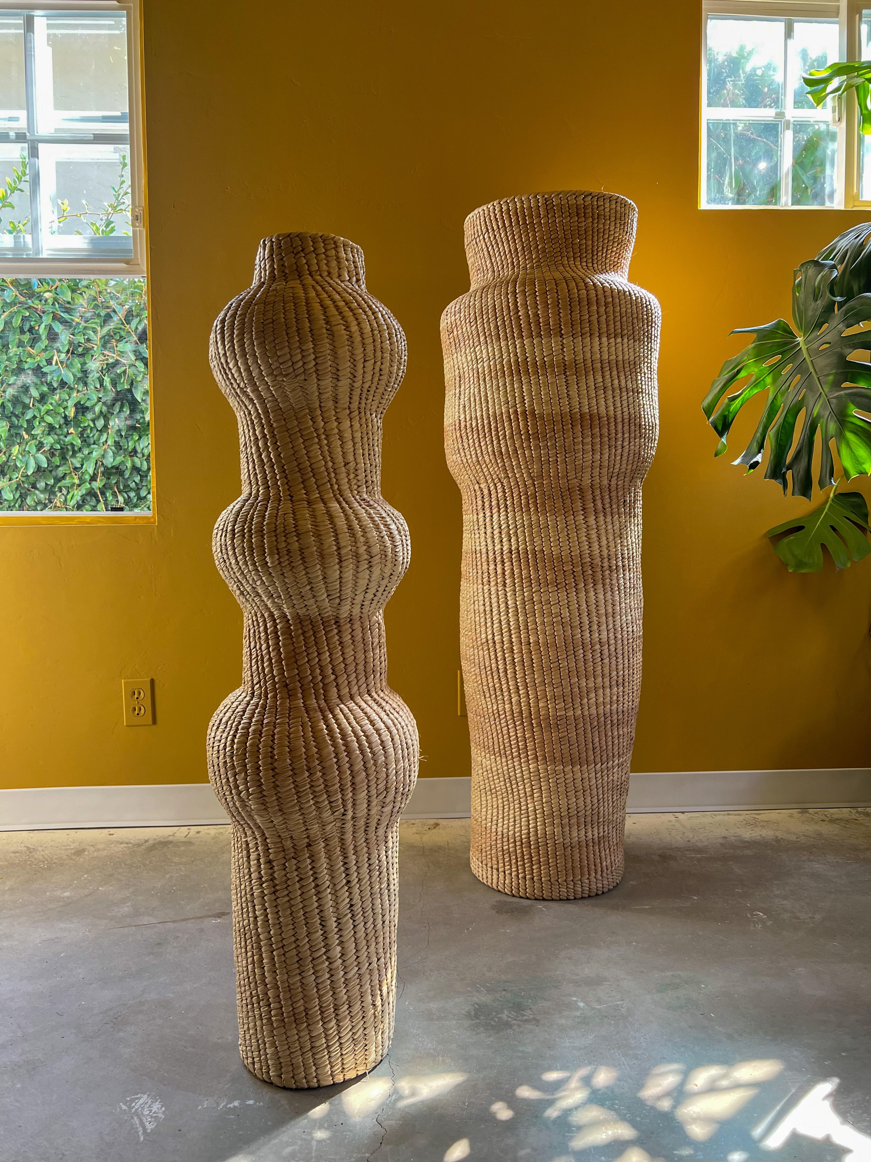 Sculpture abstraite de palmier tissée à la main - Large en vente 1