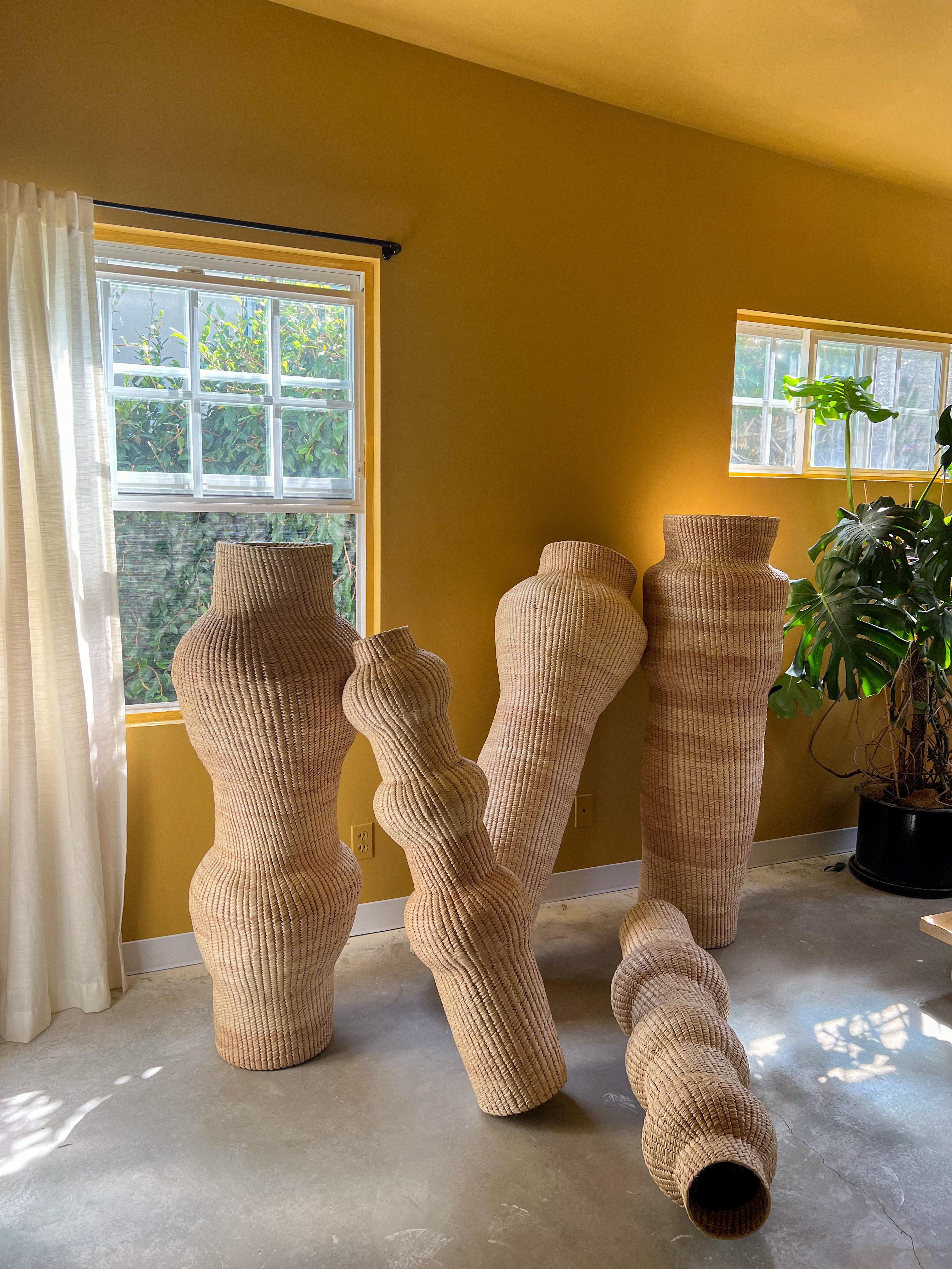 Sculpture abstraite de palmier tissée à la main - Large en vente 2
