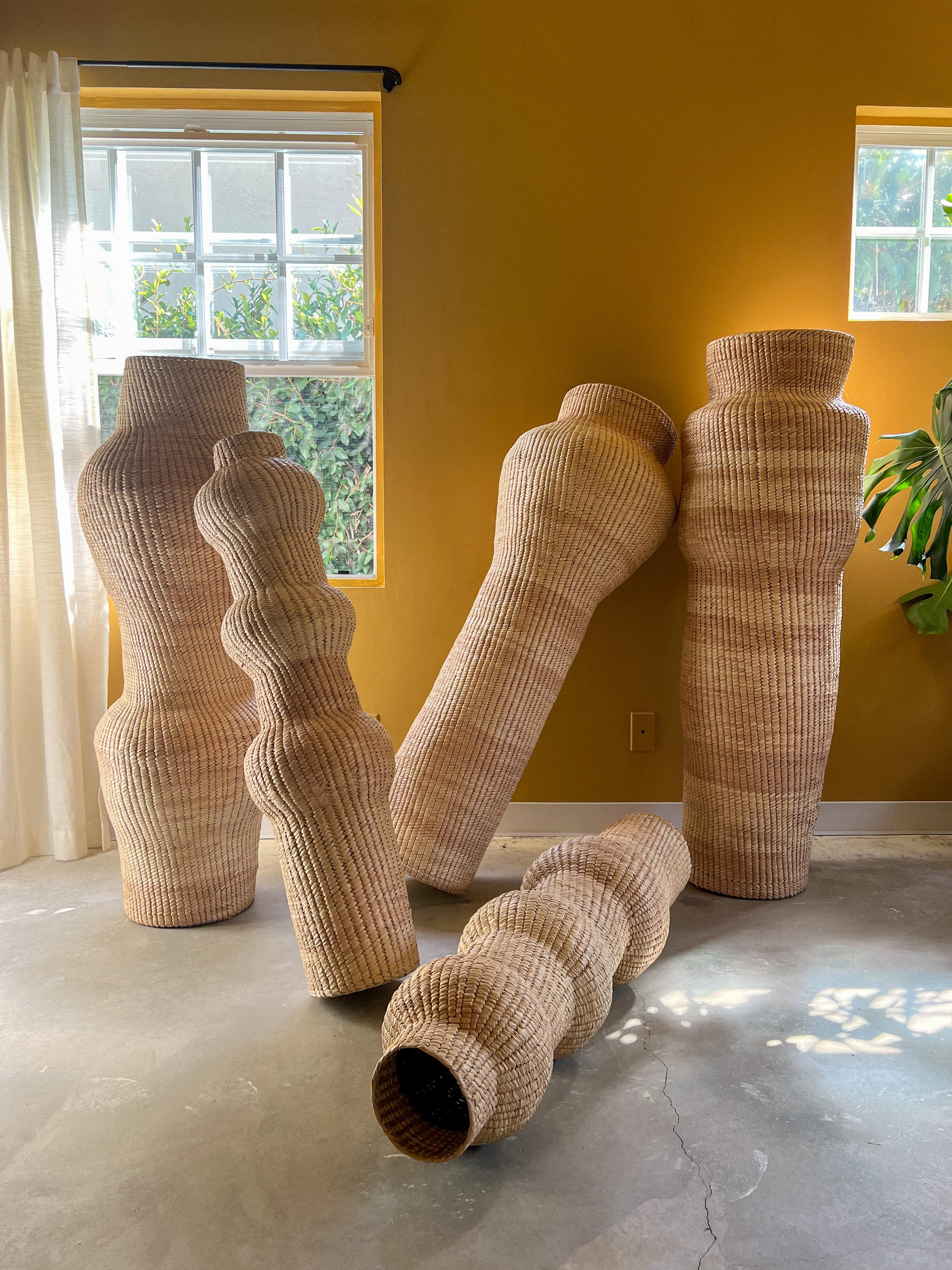 Sculpture abstraite de palmier tissée à la main - Large en vente 3