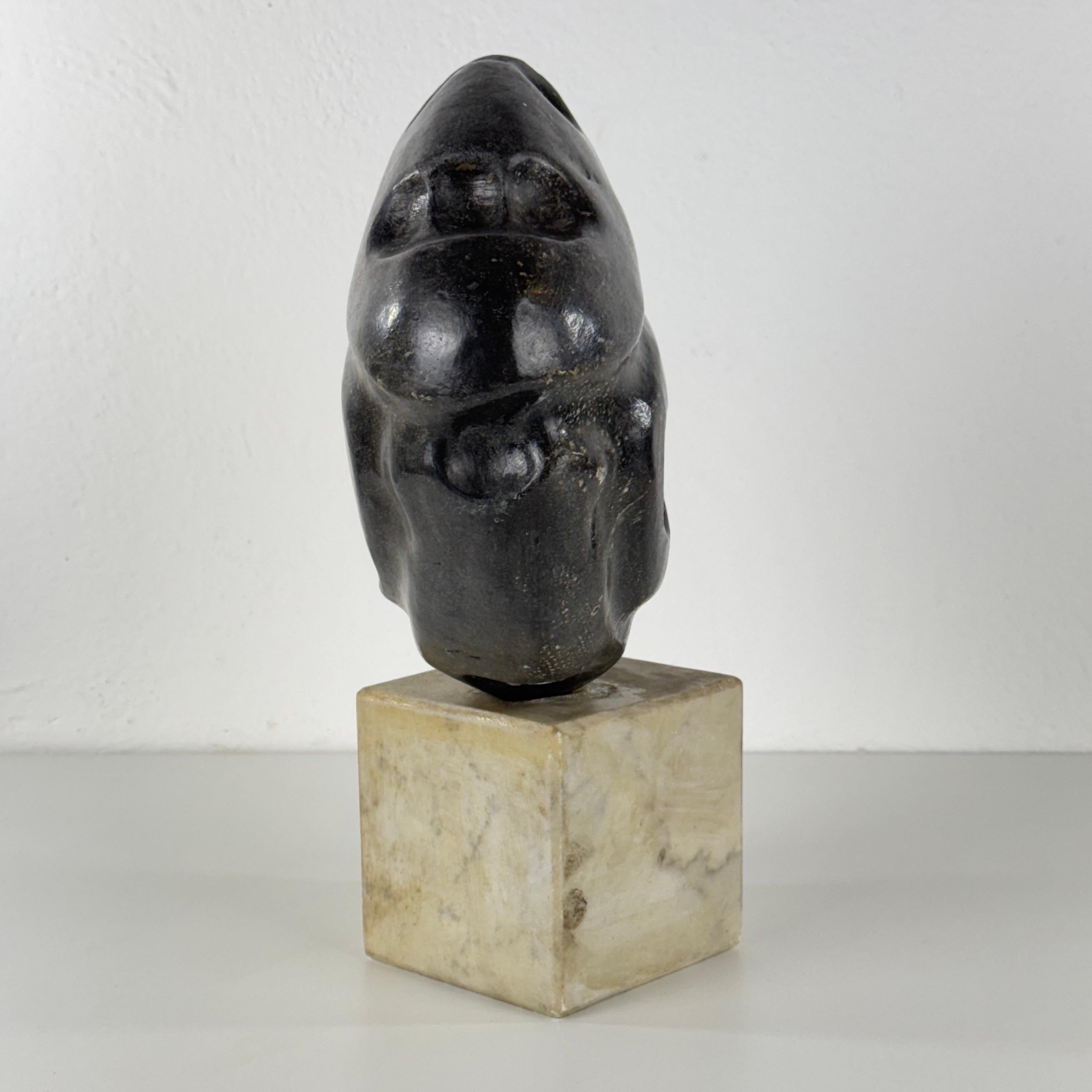 Hand-Crafted Abstract Head Sculpture by Pietro Cenedella, Italy, 1960s For Sale