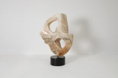 Abstract Heavy Onyx Sculpture by Leonardo Nierman, circa 1980
