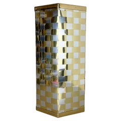 Porte-parapluies abstrait hexagonal bicolore dans le style de Paul Evans, Italie, années 1970