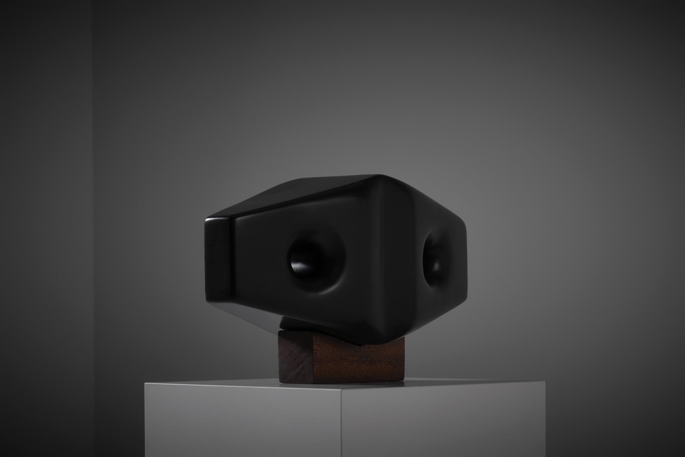Abstract Hexagonal sculpture by Momcilo Milovanovic, France 1970s In Good Condition In Rotterdam, ZH