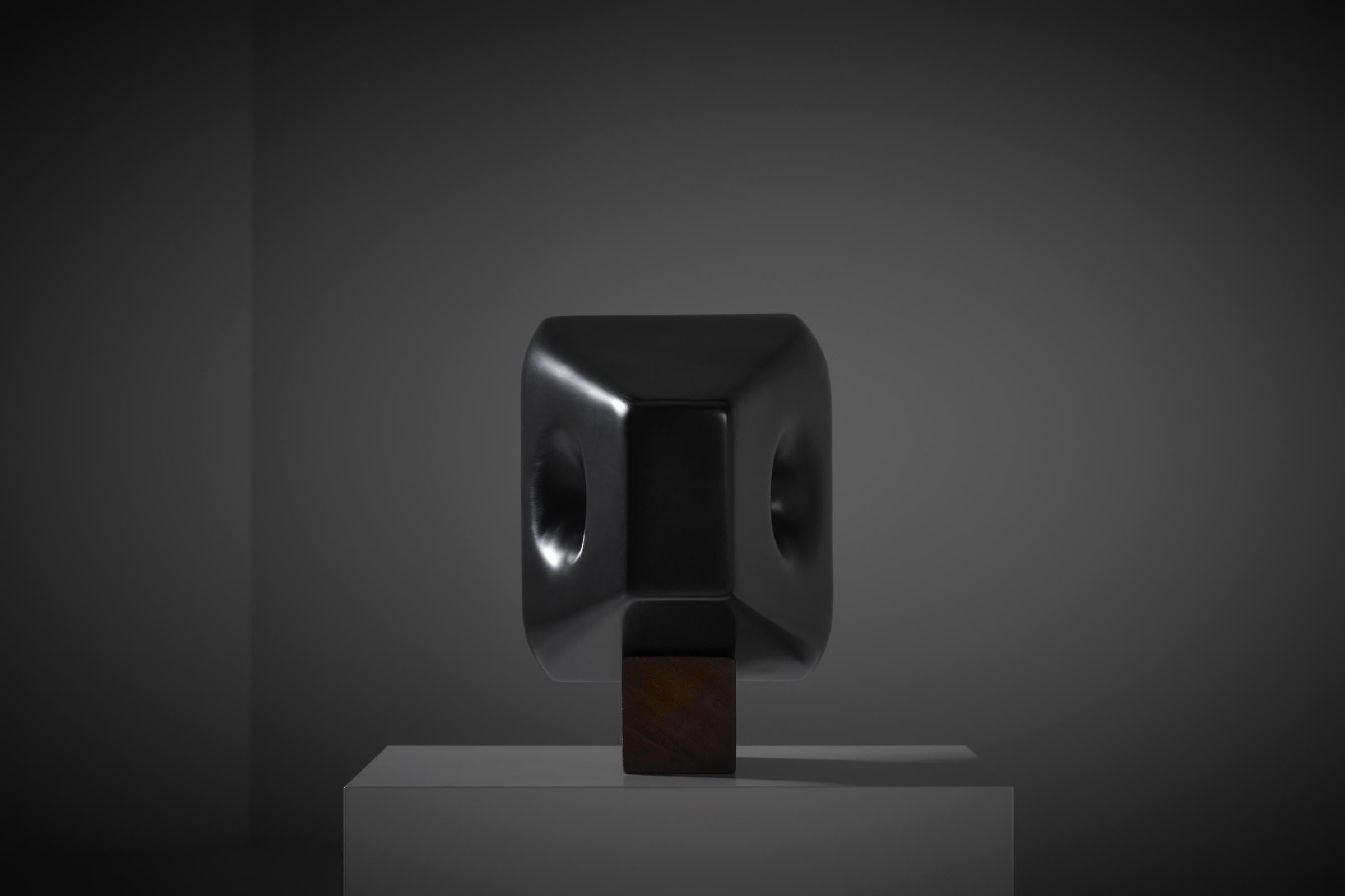 Abstract Hexagonal sculpture by Momcilo Milovanovic, France 1970s 1