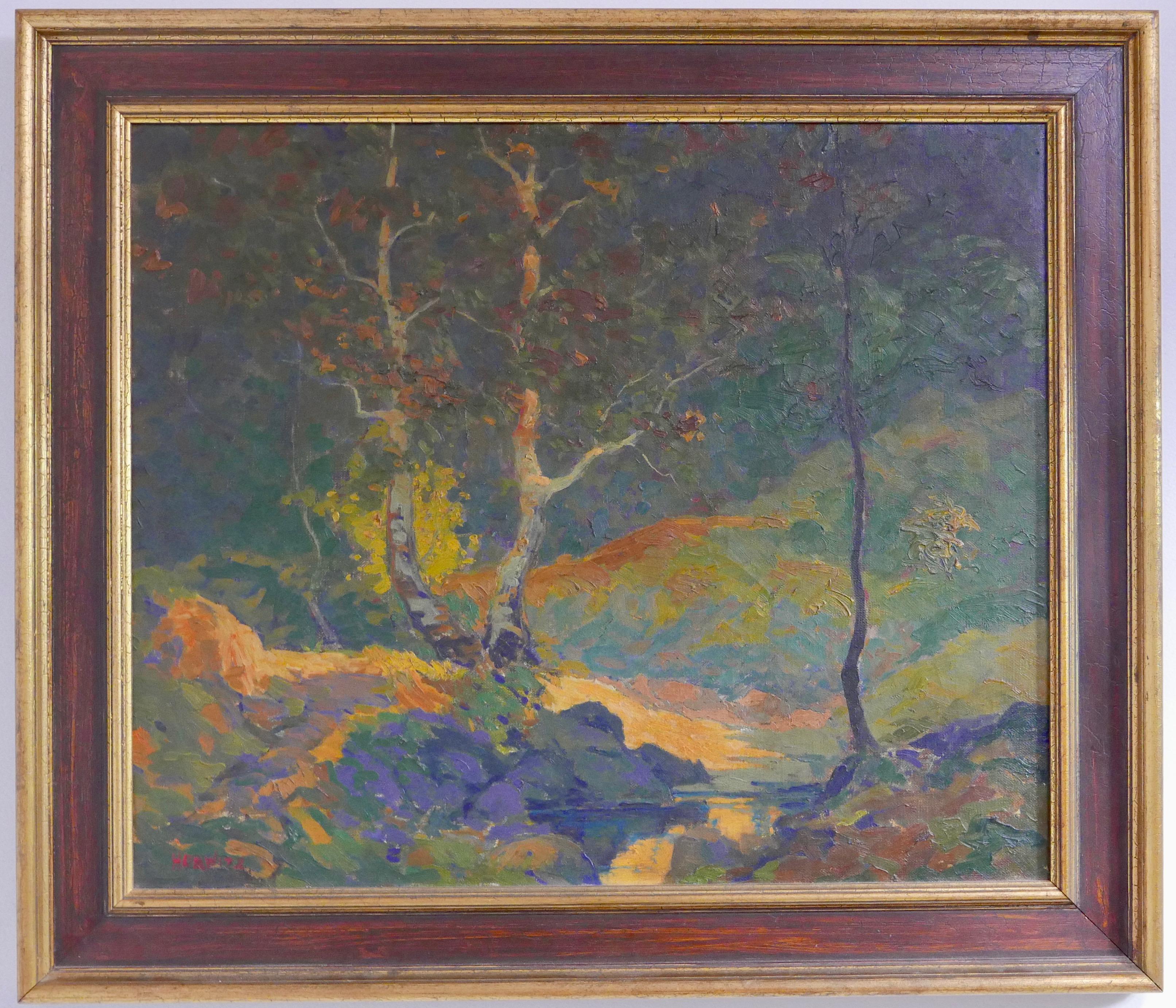 Abstract/ Impressionist Landscape by Russian/American William N. Horwitz, c 1924 6