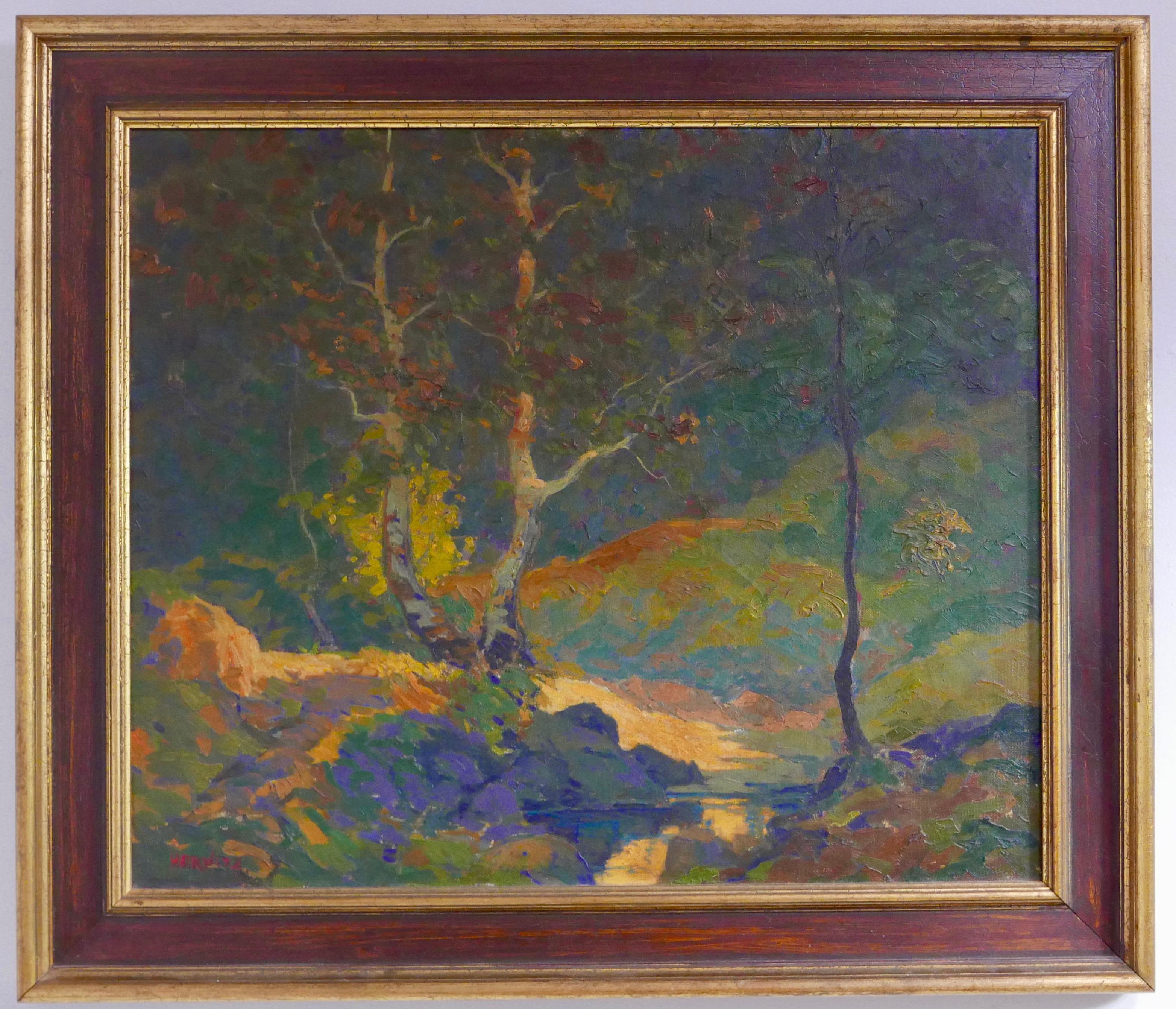 Abstract/ Impressionist Landscape by Russian/American William N. Horwitz, c 1924 7