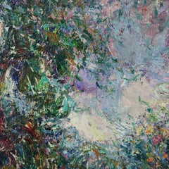 Abstract Impressionistic Painting, Thanksgiving Time by Armand Wargny circa 1940