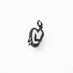Abstract Initial Sterling Silver Pendant Necklace by TIN HAUS