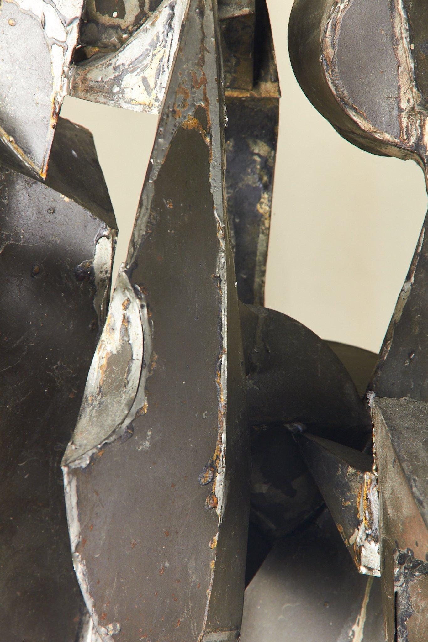 Zinc Abstract iron sculpture constructivist 