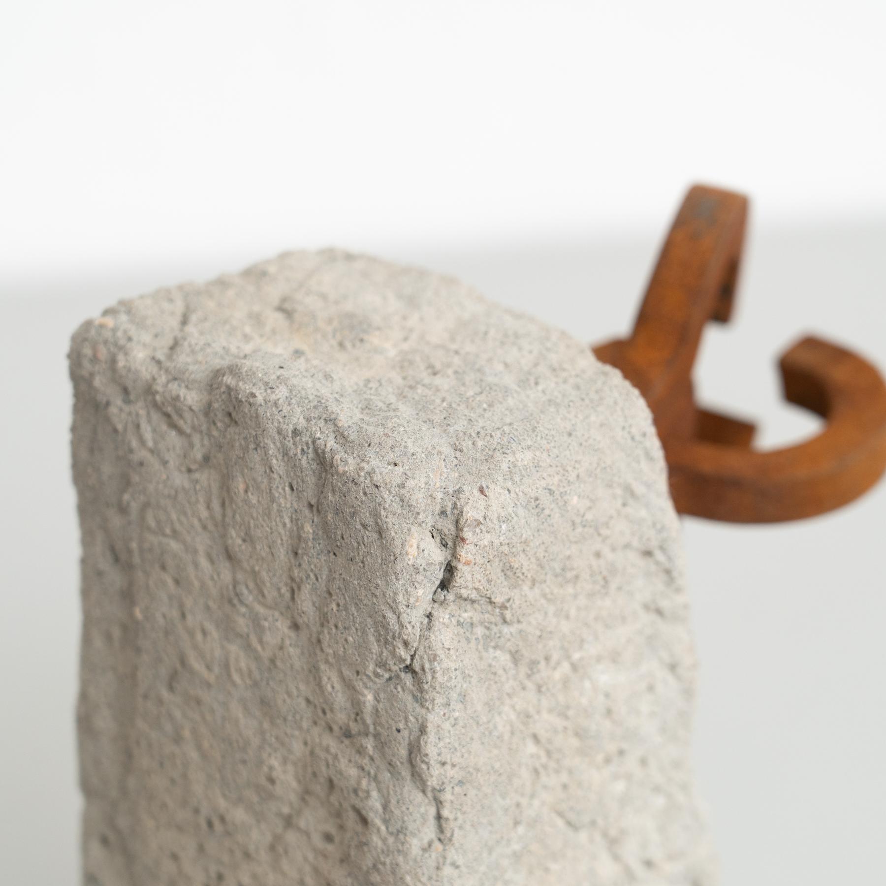 Scultura astratta in ferro nello stile di Chillida, circa 1990 in vendita 4