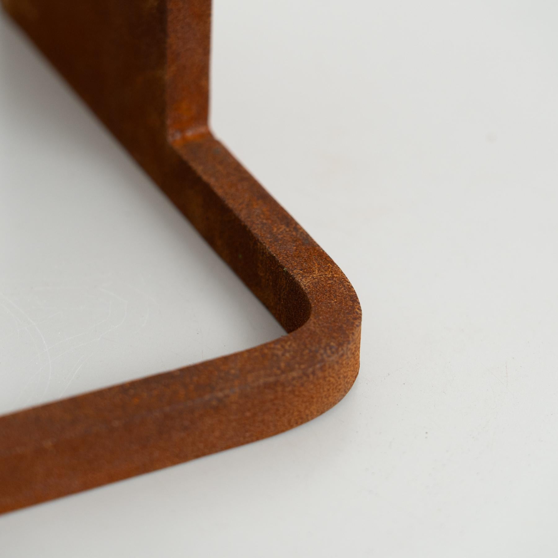 Abstract Iron Sculpture in the Style of Chillida, circa 1990 For Sale 5