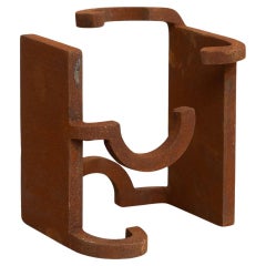 Sculpture abstraite en fer dans le style de Chillida, vers 1990