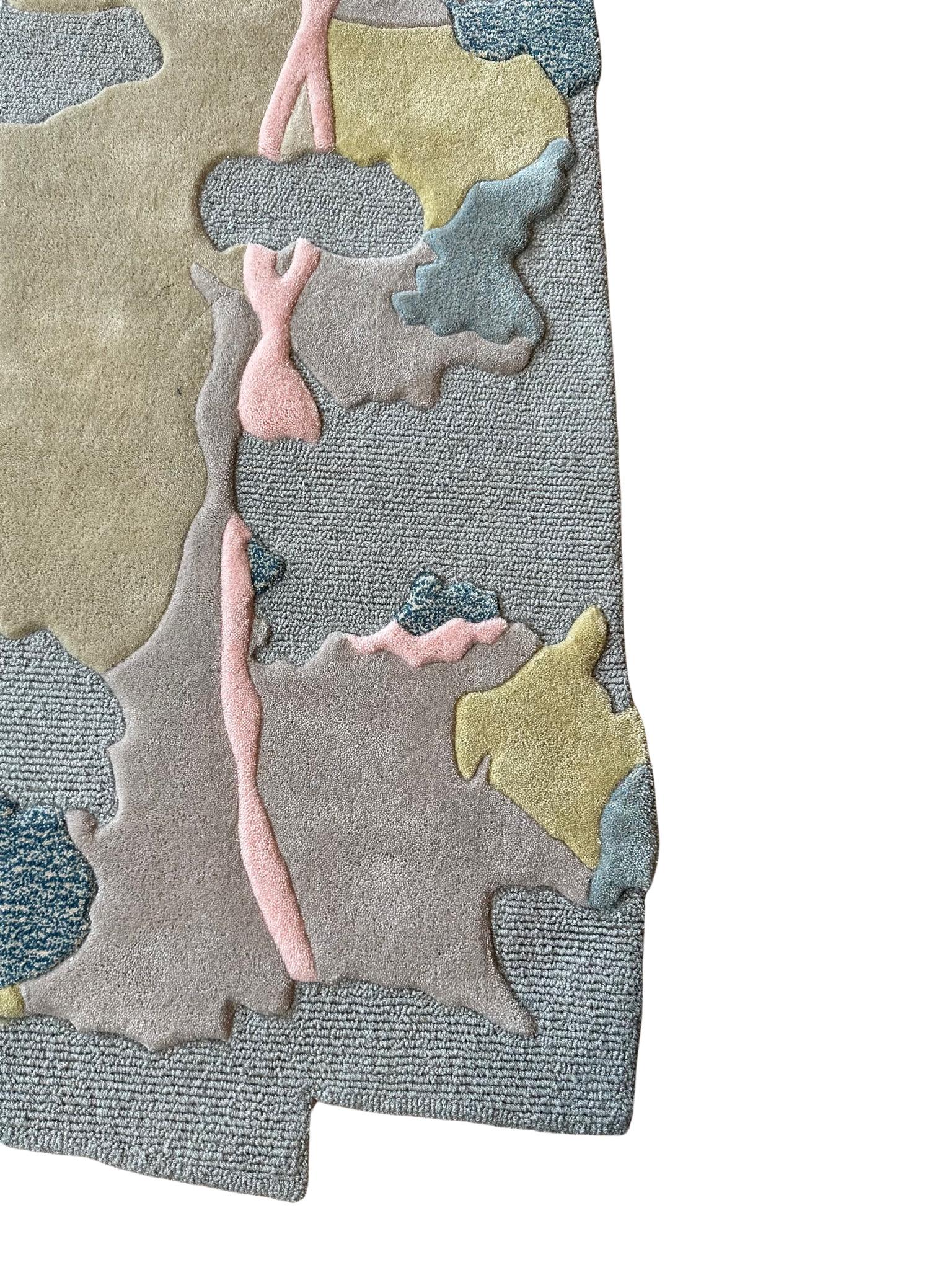 A demure, edged beauty stands ready to spruce your space.

This custom rug of ours displays a palette of muted hues, carefully framed by sharper edges to make a subtle statement.

RAG under this brand, lies a strong picturesque construct with solid