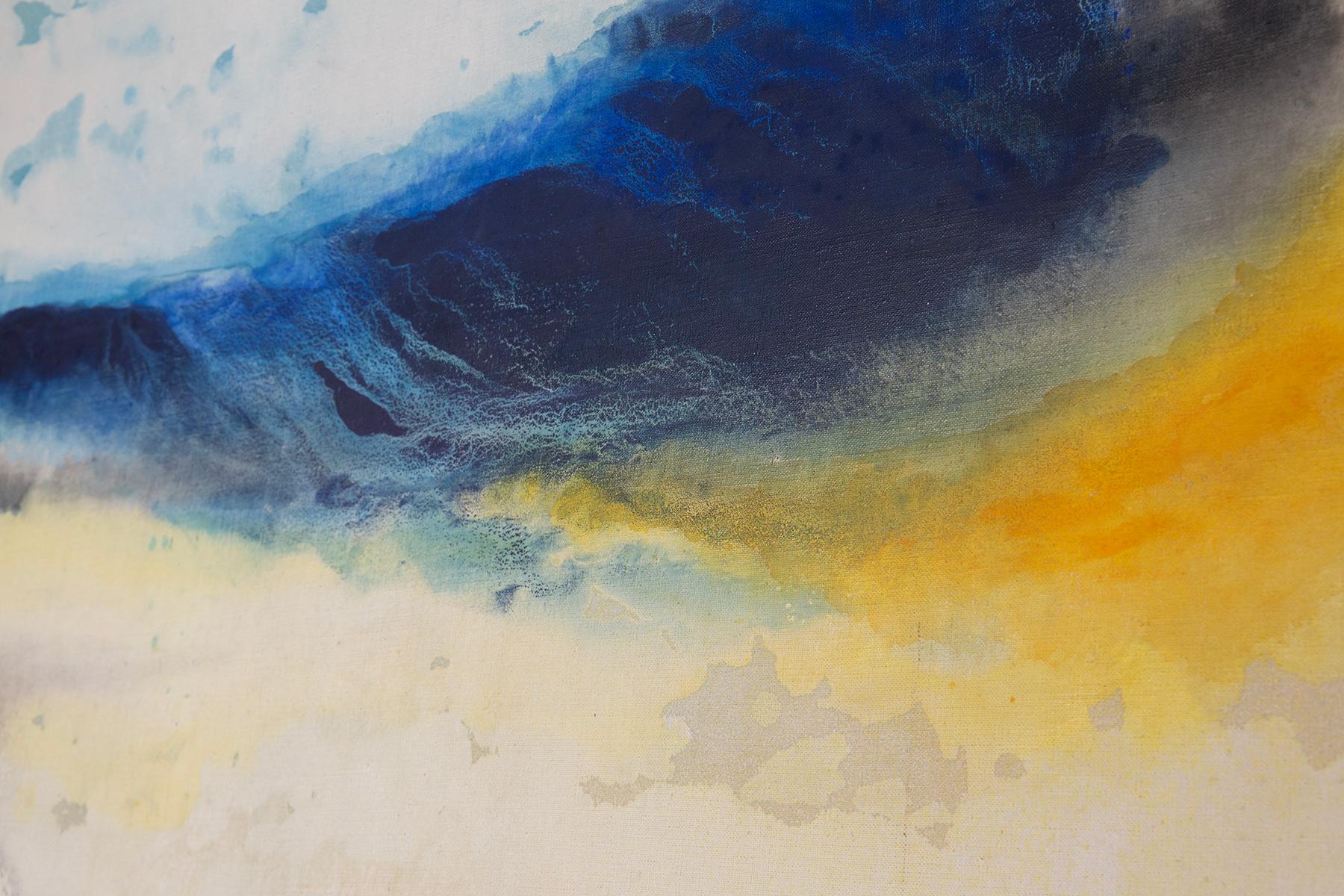 Abstract Italian post modern painting, signature unknown For Sale 3