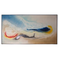 Abstract Italian post modern painting, signature unknown